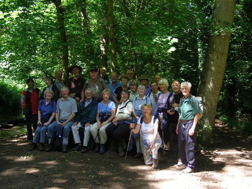 Beside the Tillingbourne, 25th Anniversary Walk, 22nd June 2008